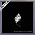 Square Glamour Princess Cut Weiß Synthetische Moissanite